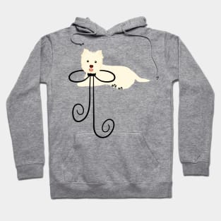 West Highland White Terrier and Bow Hoodie